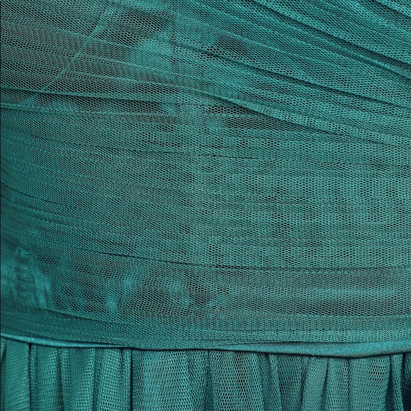 NWT LULU’S EmeraldGreen TulleStrapless SkaterDress - Picture 9 of 12